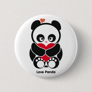 Macaron Rond 5 Cm Bouton de Panda® d'amour