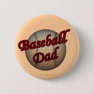 Macaron Rond 5 Cm Bouton de papa de base-ball