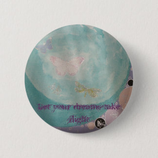 Macaron Rond 5 Cm Bouton de papillon