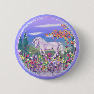 Macaron Rond 5 Cm Bouton de paradis violet