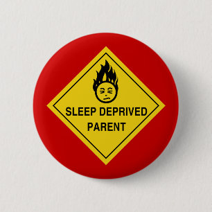 Macaron Rond 5 Cm Bouton de parent déshérité par sommeil