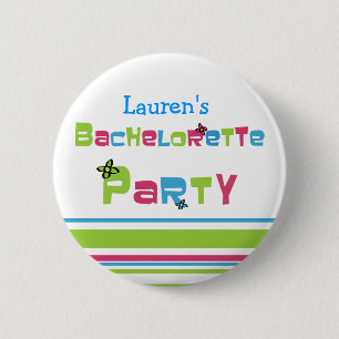 Macaron Rond 5 Cm Bouton de partie de bachelorette personnalisable