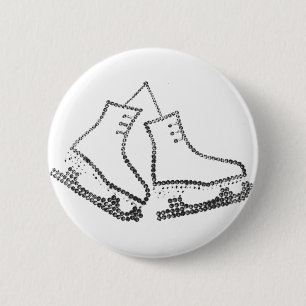 Macaron Rond 5 Cm bouton de patin de glace