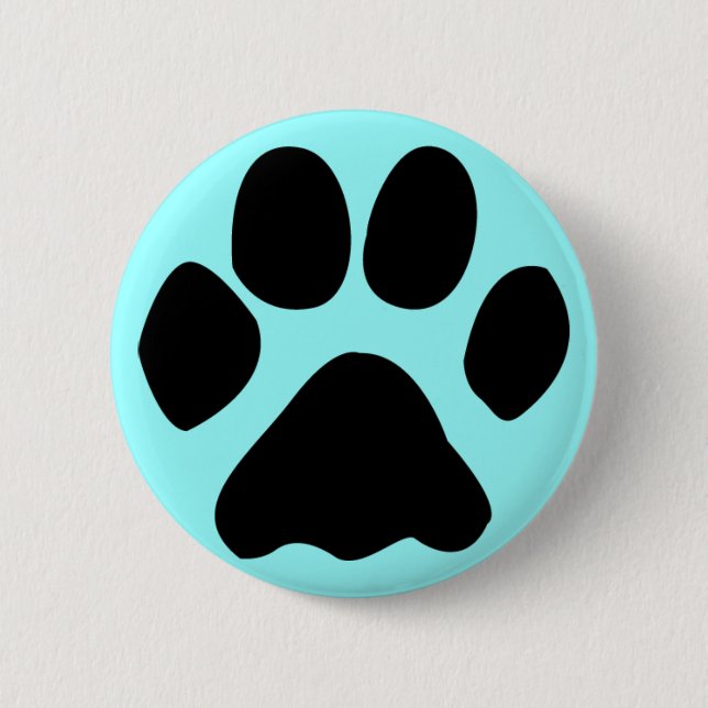 Macaron Rond 5 Cm bouton de patte de chat (Devant)