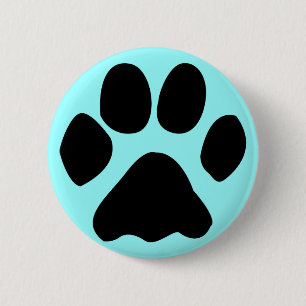 Macaron Rond 5 Cm bouton de patte de chat