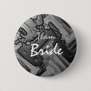 Macaron Rond 5 Cm Bouton de peinture d'abrégé sur jeune mariée