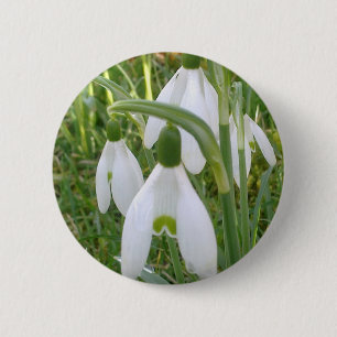 Macaron Rond 5 Cm Bouton de perce-neiges