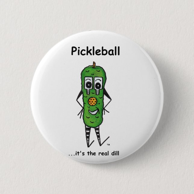 Macaron Rond 5 Cm Bouton de Pickleball (Devant)