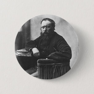 Macaron Rond 5 Cm Bouton de Pierre-Joseph Proudhon