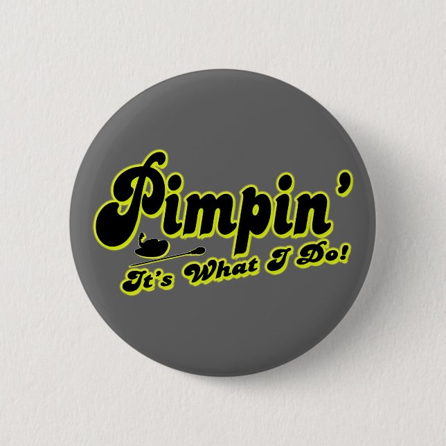 Macaron Rond 5 Cm Bouton de Pimpin (Devant)
