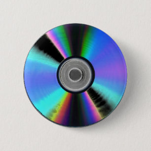 MACARON ROND 5 CM BOUTON DE PIN DE DVD