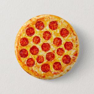 Macaron Rond 5 Cm bouton de pizza de pepperoni pour tous les amants