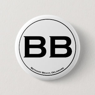 Macaron Rond 5 Cm Bouton de plage de Bethany