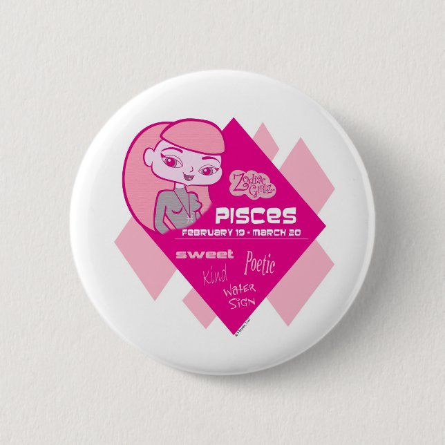 Macaron Rond 5 Cm Bouton de Poissons (Devant)