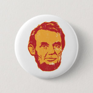 Macaron Rond 5 Cm Bouton de portrait d'Abraham Lincoln