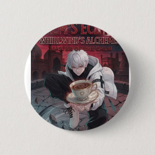 Macaron Rond 5 Cm Bouton de portrait de garçon d'anime alchimiste go