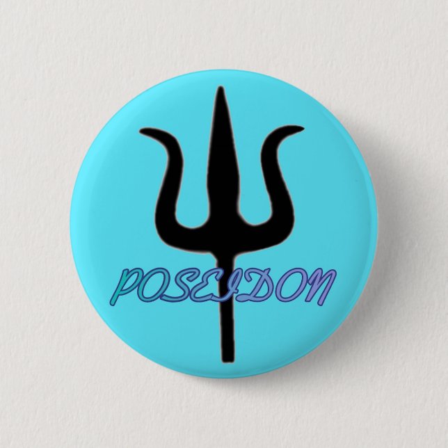 Macaron Rond 5 Cm Bouton de Poseidon (Devant)