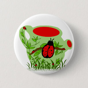 Macaron Rond 5 Cm Bouton de pot de thé d'insecte de Madame