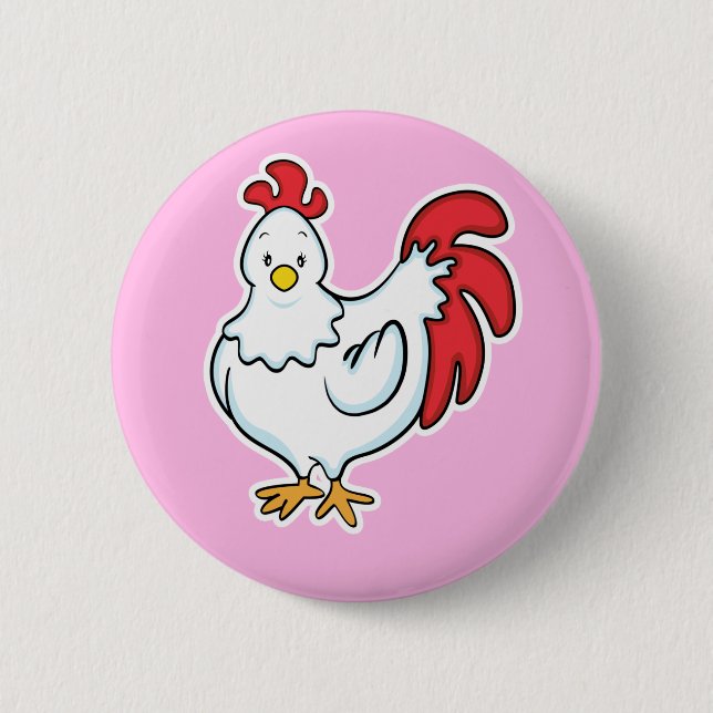 Macaron Rond 5 Cm Bouton de poulet (Devant)