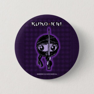 Macaron Rond 5 Cm Bouton de pourpre de KUNOICHI