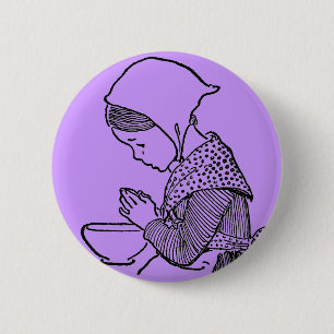 Macaron Rond 5 Cm Bouton de prière
