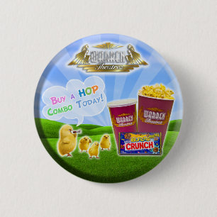 Macaron Rond 5 Cm Bouton de promo d'HOUBLON