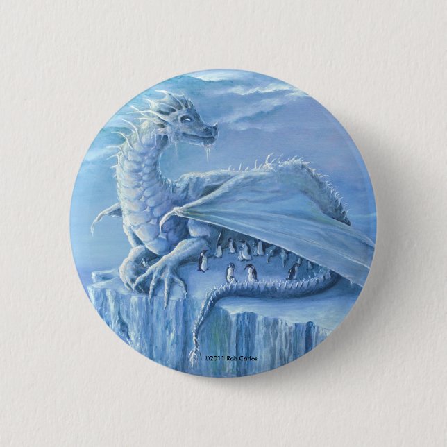 Macaron Rond 5 Cm Bouton de protecteur de pingouin (Devant)