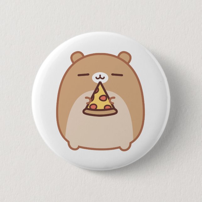 Macaron Rond 5 Cm Bouton de Psushi de pizza (Devant)