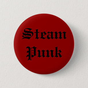 Macaron Rond 5 Cm Bouton "de punk de vapeur"