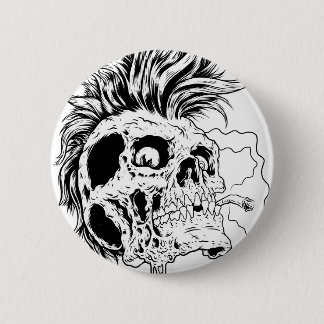 Macaron Rond 5 Cm Bouton de Punkskull