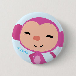 Macaron Rond 5 Cm Bouton de Qkids Momo