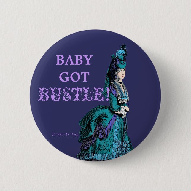 Macaron Rond 5 Cm Bouton de question (Devant)