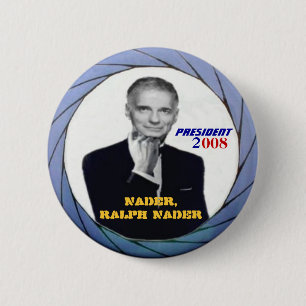 Macaron Rond 5 Cm Bouton de Ralph Nader