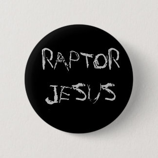 Macaron Rond 5 Cm Bouton de RAPTOR JÉSUS