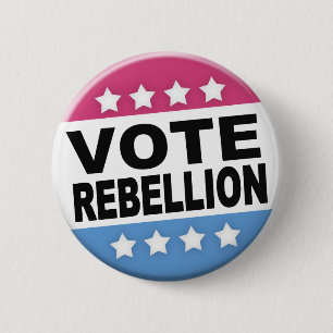 Macaron Rond 5 Cm Bouton de rébellion de vote
