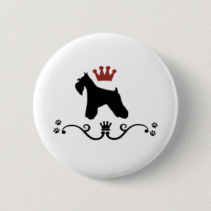 Macaron Rond 5 Cm Bouton de règle de Schnauzers