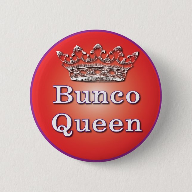Macaron Rond 5 Cm bouton de reine de bunco (Devant)