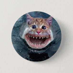 Macaron Rond 5 Cm Bouton de requin de chat
