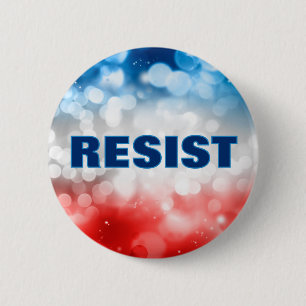 Macaron Rond 5 Cm Bouton de résistance patriotique Politique