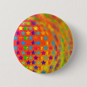 MACARON ROND 5 CM BOUTON DE RETOUR DU NIP ÉCLAIRÉ