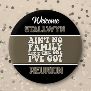 Macaron Rond 5 Cm Bouton de réunion de famille de Funloy