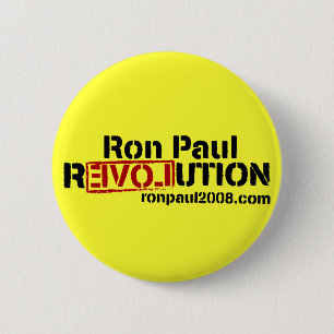 Macaron Rond 5 Cm Bouton de révolution de Ron Paul