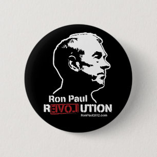 Macaron Rond 5 Cm Bouton de révolution de Ron Paul