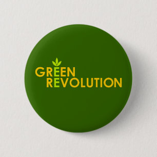 Macaron Rond 5 Cm Bouton de révolution verte
