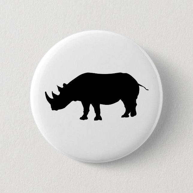 Macaron Rond 5 Cm Bouton de rhinocéros (Devant)
