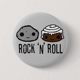 Macaron Rond 5 Cm Bouton de rock