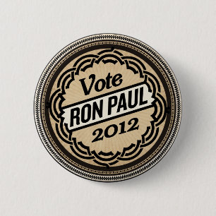 Macaron Rond 5 Cm Bouton de Ron Paul 2012