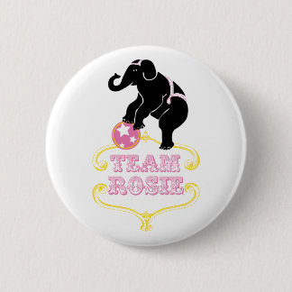 Macaron Rond 5 Cm Bouton de Rosie d'équipe