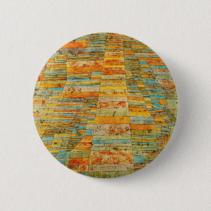 Macaron Rond 5 Cm Bouton de routes et de chemins détournés de Paul