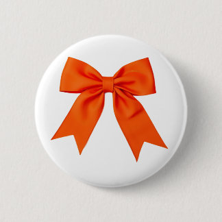 Macaron Rond 5 Cm Bouton de ruban de sensibilisation orange Espoir